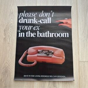 Don’t Call Your Ex Canvas Art Print Poster